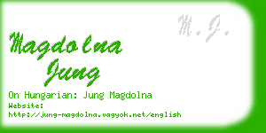 magdolna jung business card